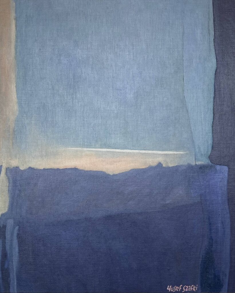 (1) La nuit s'insinue by Yusef Szafki (1988) - Oil on canvas board 83x73cm