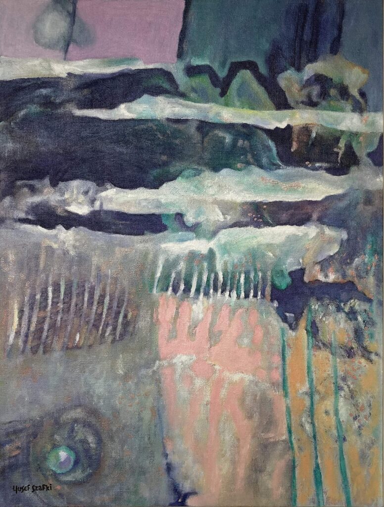 Noctuary by Josef Szafti (1984) - Oil on canvas board - 83x68cm