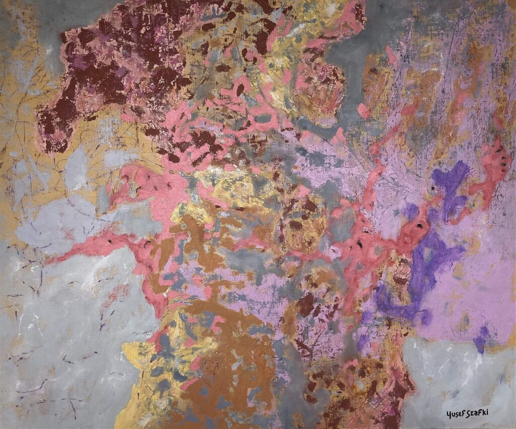 (04) Resolve by Yusef Szafti (2004) Oil on canvas board 74x84cm