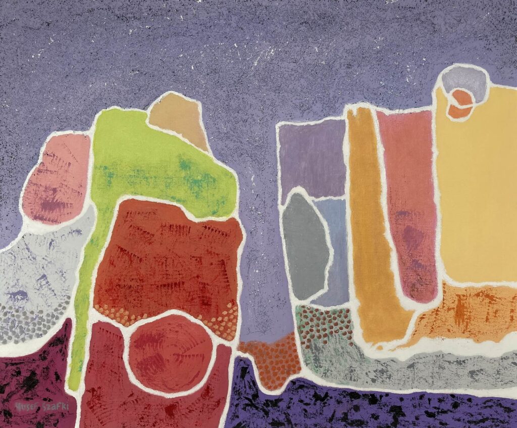 Untitled by Yusef Szafti (2021) Oil on canvas board 72x82cm