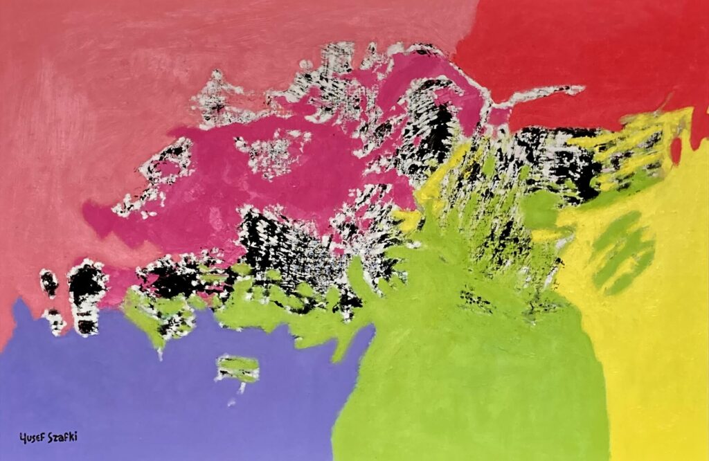 Untitled by Josef Szafti (2010) - Oil and acrylic on canvas board - 72x98cm