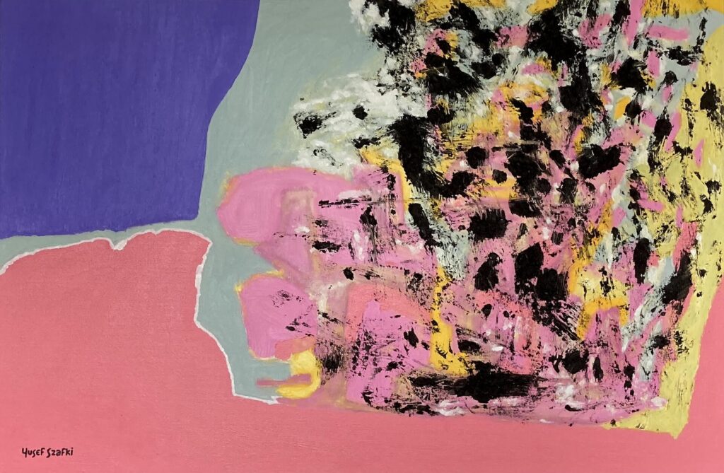 (15) Untitled by Josef Szafti (2021) - Oil and acrylic on canvas board - 72x98cm
