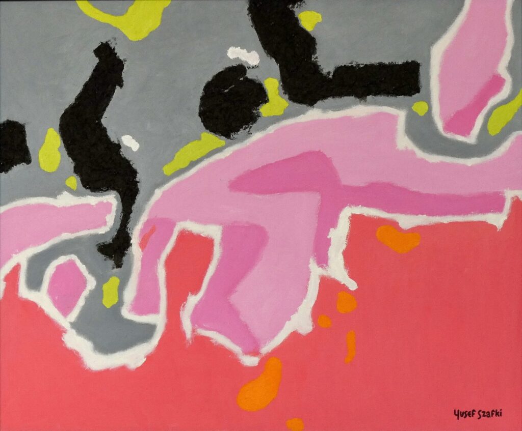 (16) Untitled by Josef Szafti (2020) - Oil and acrylic on canvas board - 61x71cm