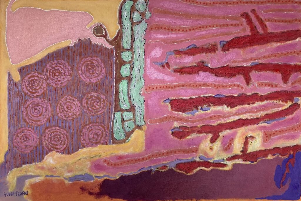Untitled by Josef Szafti (2019) - Oil on canvas board - 74x99cm