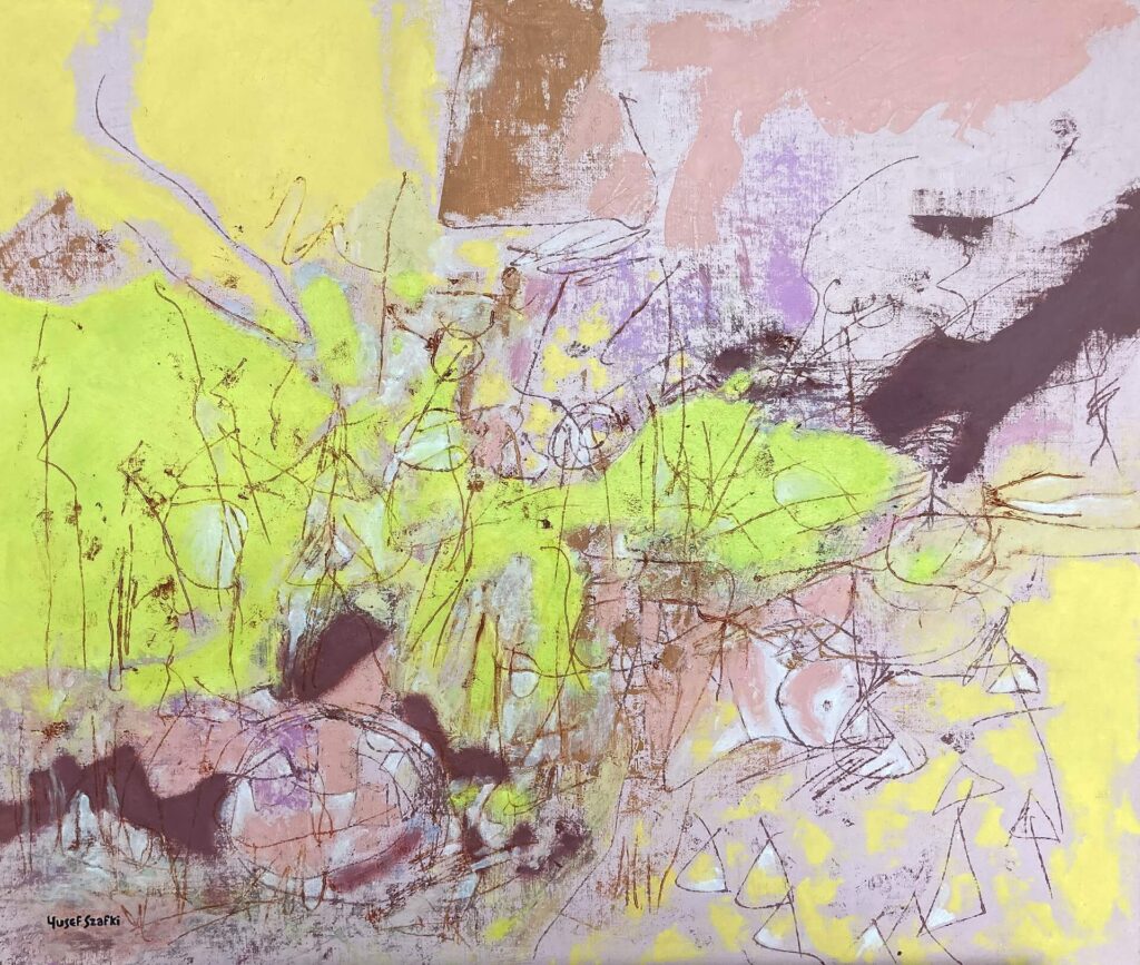 Untitled by Josef Szafti (2018) - Oil on canvas board - 73x83cm